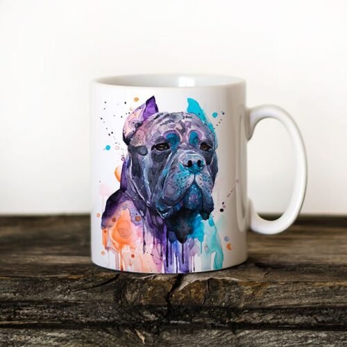 Cane Corso coffee mug, watercolor