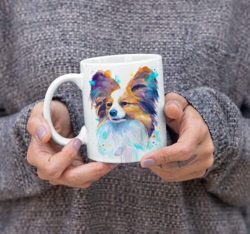 Papillon coffee mug