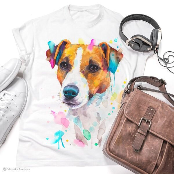 Jack Russell Terrier, Dog art T-shirt