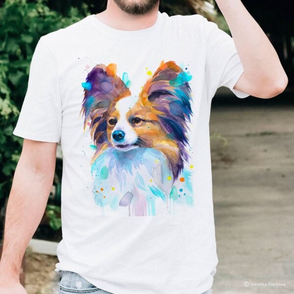 Papillon art T-shirt