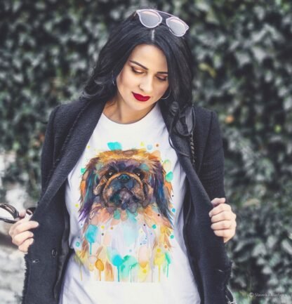 Pekingese, Dog art T-shirt