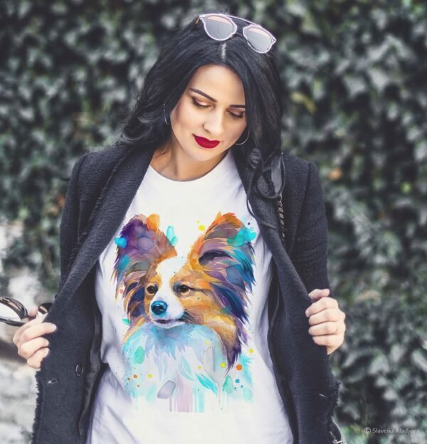 Papillon art T-shirt