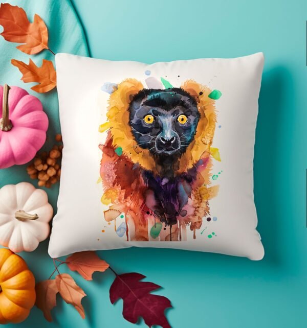 ourfarmhouse1800s_photography_mockup_flat_lay_of_a_plain_white__da2e778e-4d53-4ed7-8b9b-d0dc647fe3ae Red ruffed lemur, Monkey art Pillow case