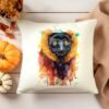 ourfarmhouse1800s_photography_mockup_flat_lay_of_a_plain_white__eab53649-d5dc-4b47-8501-495a30addaa7 Red ruffed lemur, Monkey art Pillow case
